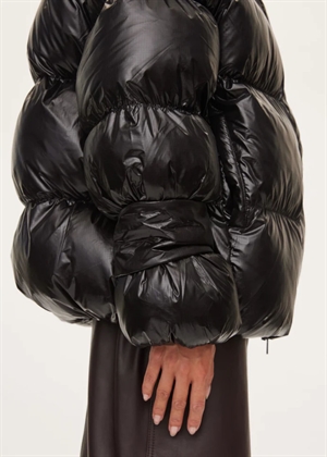Active hood jakke Black Pearl Oval Square 